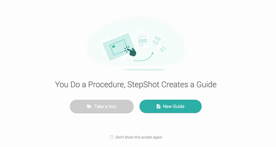 primeira tela do stepshot