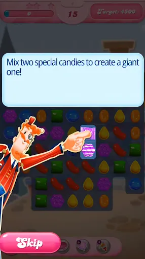 exemplo de onboarding de videogame candy crush 2