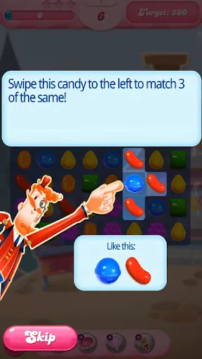 exemplo de onboarding de videogame candy crush 1