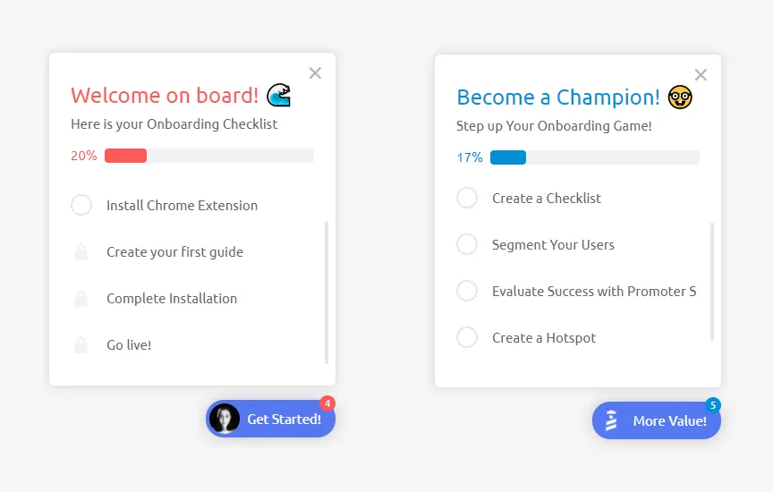 userguiding checklists de onboarding