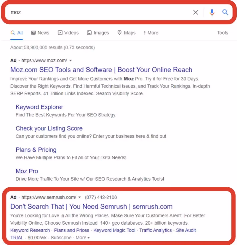 exemplo seo