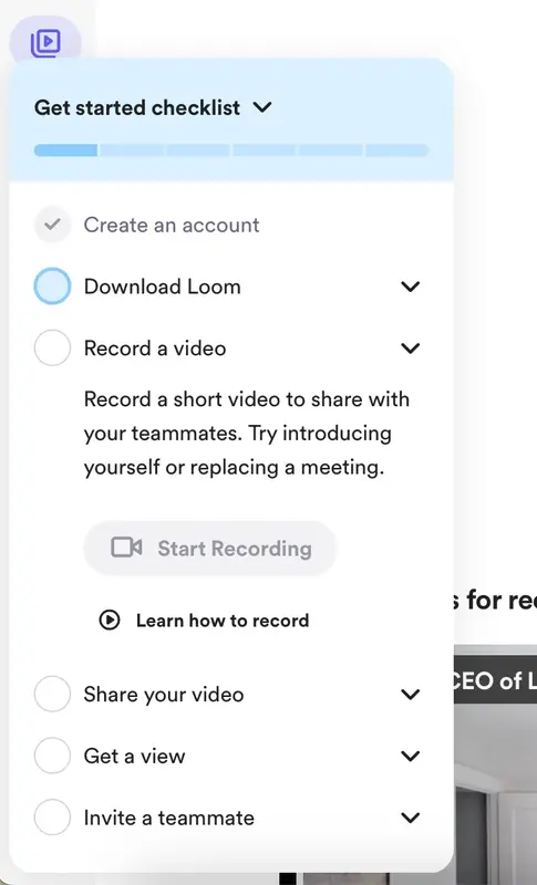 Loom's checklist
