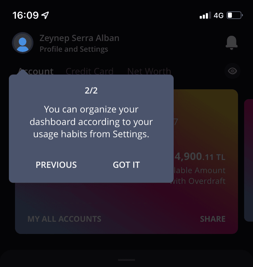 iscep mobile app tooltip