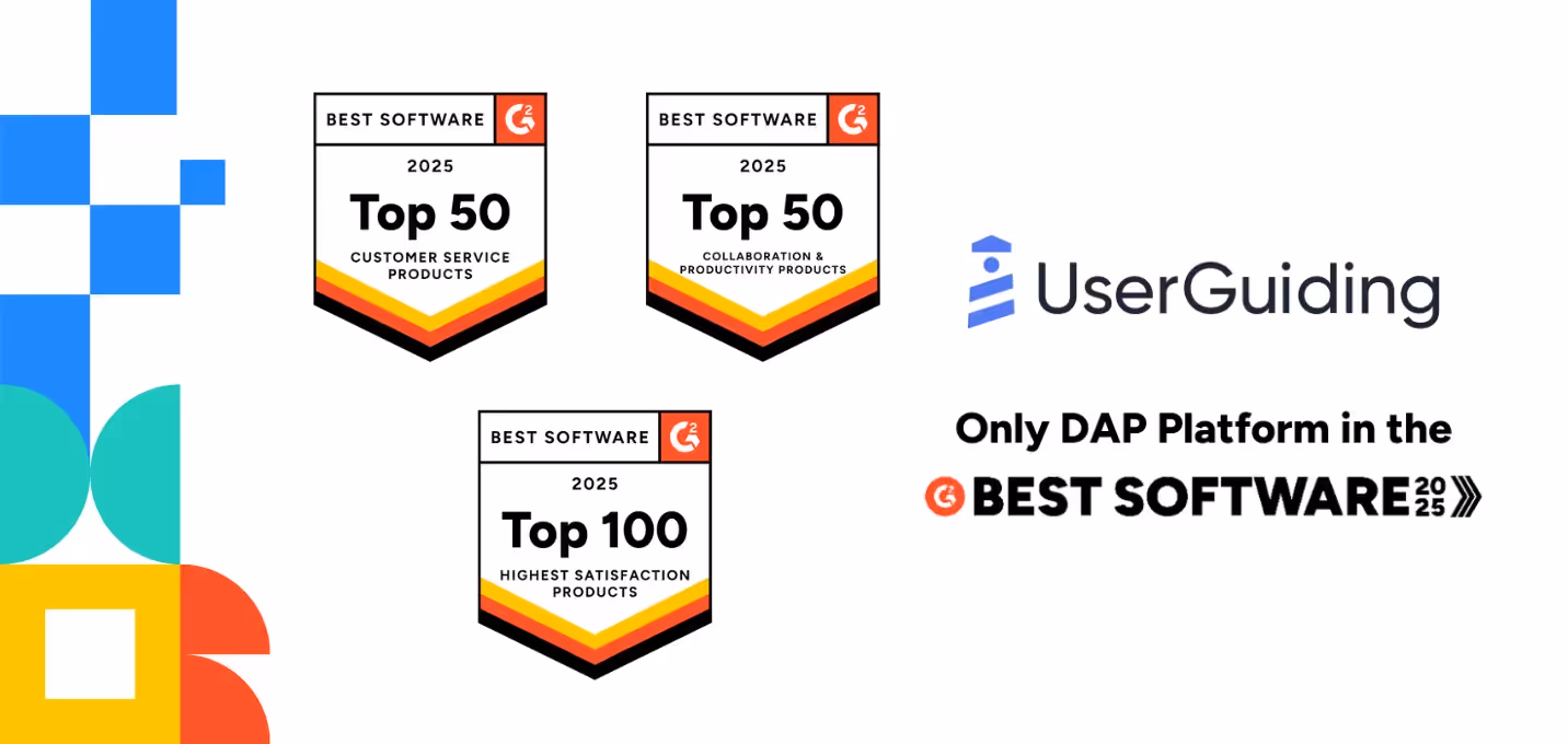 G2 Best Software Awards 2025: UserGuiding Among the SaaS’ Finest!