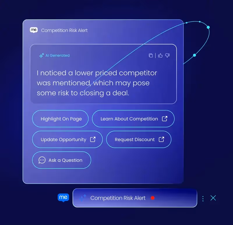Ejemplo de conversación con WalkMeX AI Copilot utilizando Next-Best Action