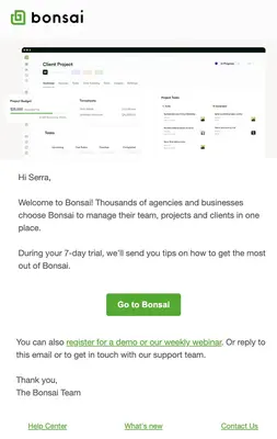 fintech onboarding e-mail