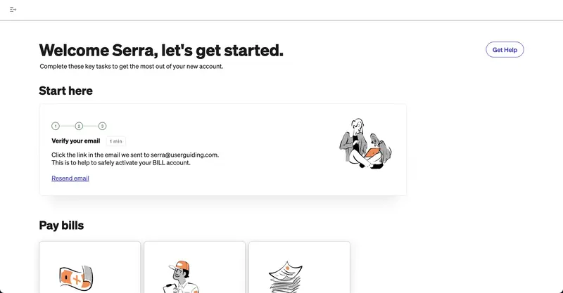 fintech onboarding bill ux