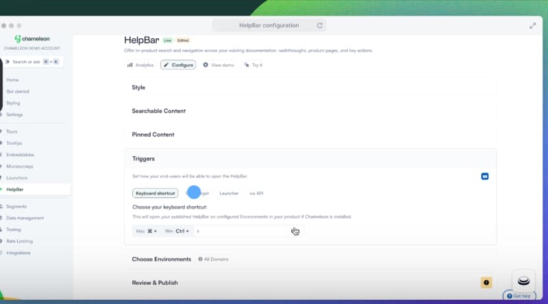 Recurso HelpBar do Chameleon