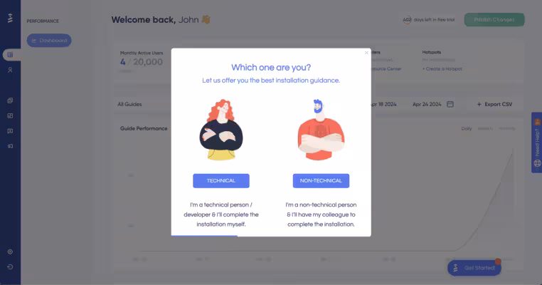 User segmentation in UserGuiding