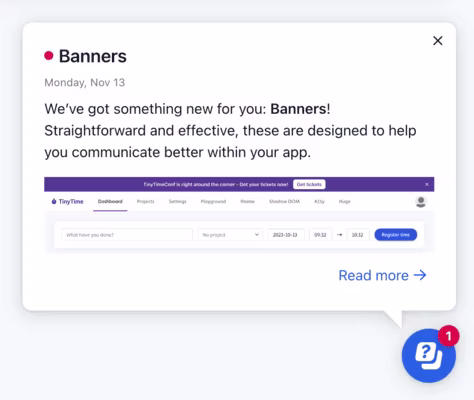 Banner de anúncios do Userflow