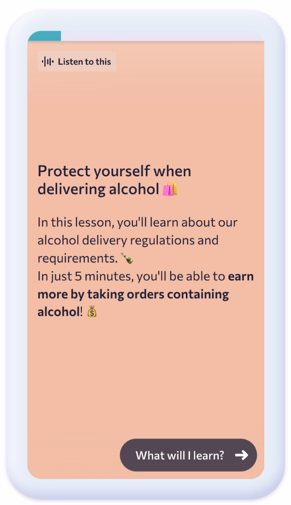 An example immersive course from Uber.