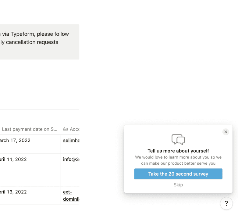 exemple onboarding de site web notion