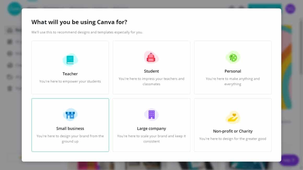 best examples of user onboarding canva 1