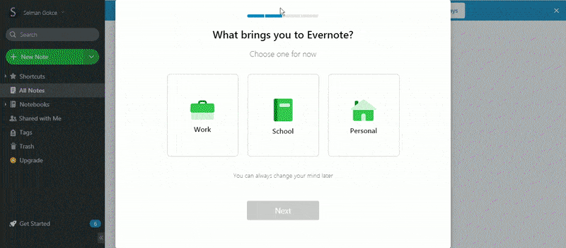 product walkthrough examples evernote 5
