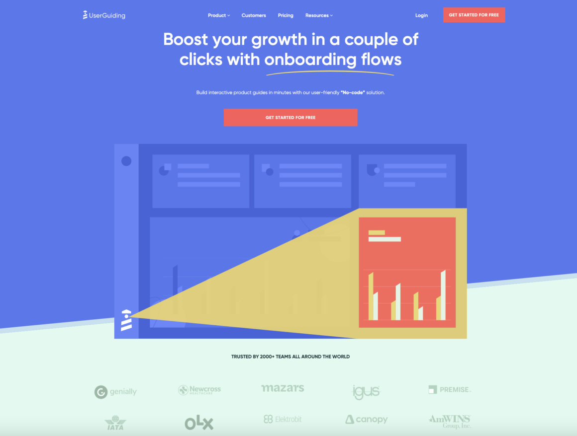 UserGuiding onboarding platform for product-led growth