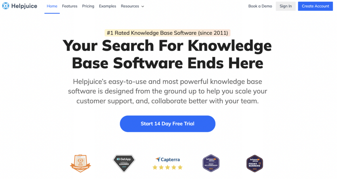 HelpJuice software documentation tool