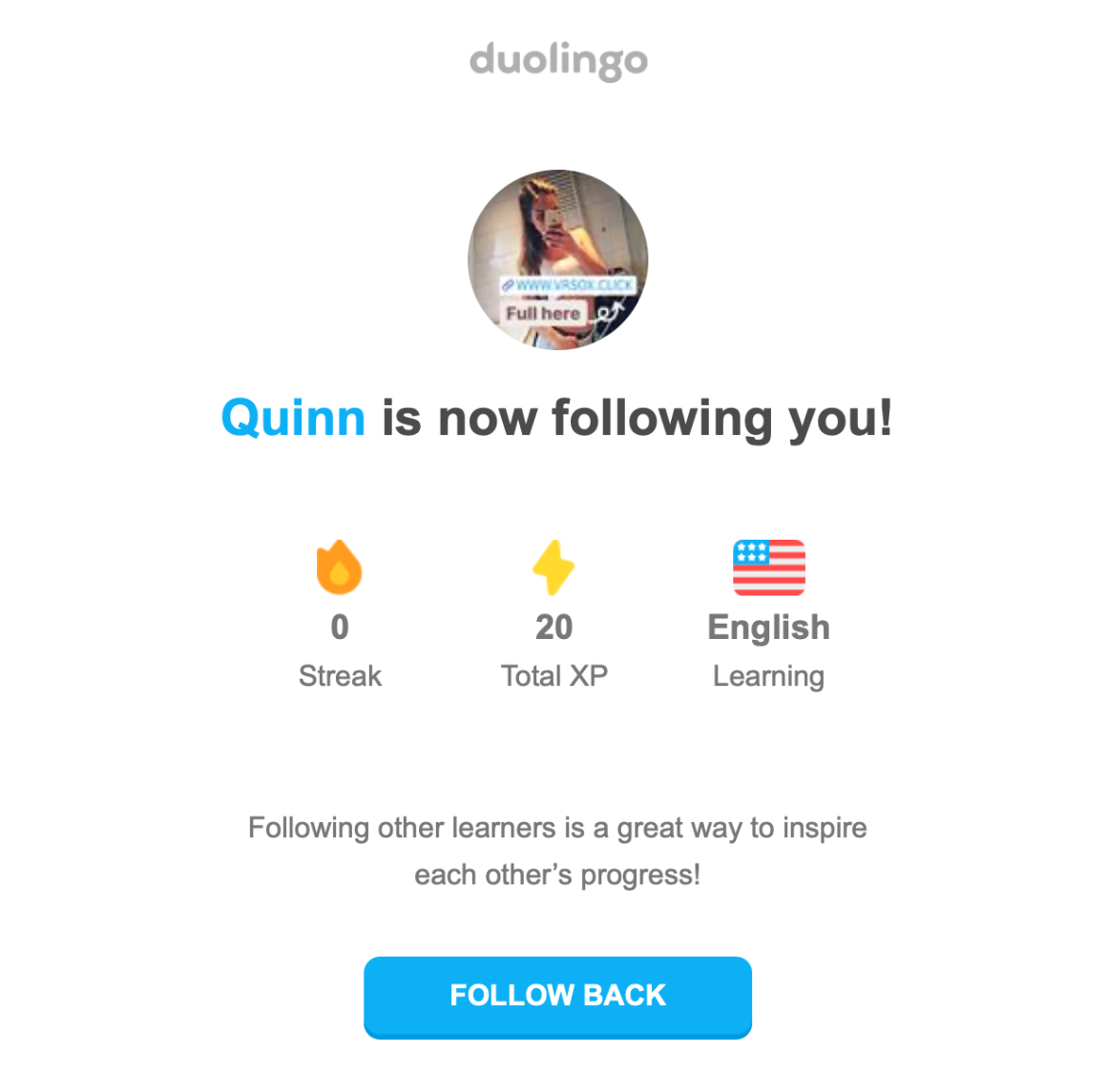 duolingo gamification follow onboarding email