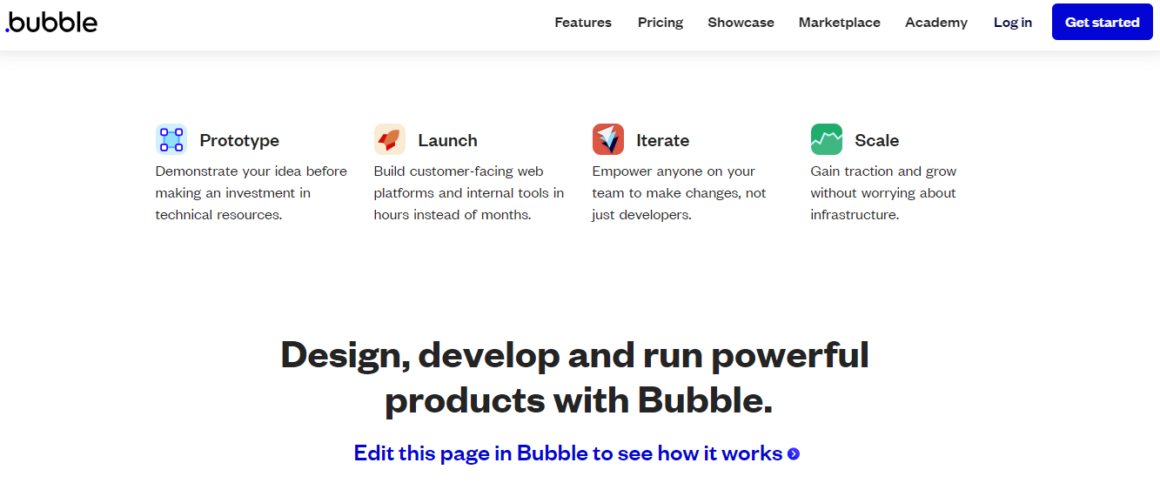 no code examples bubble