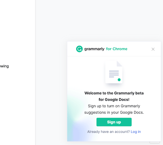 grammarly onboarding example