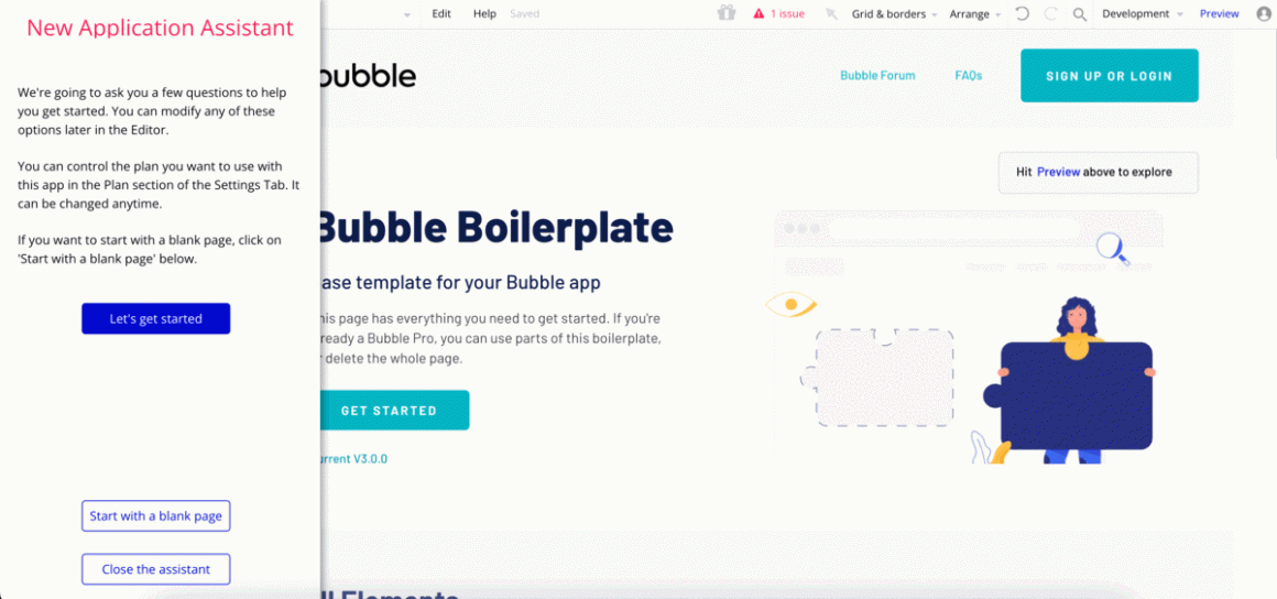 bubble user onboarding experience