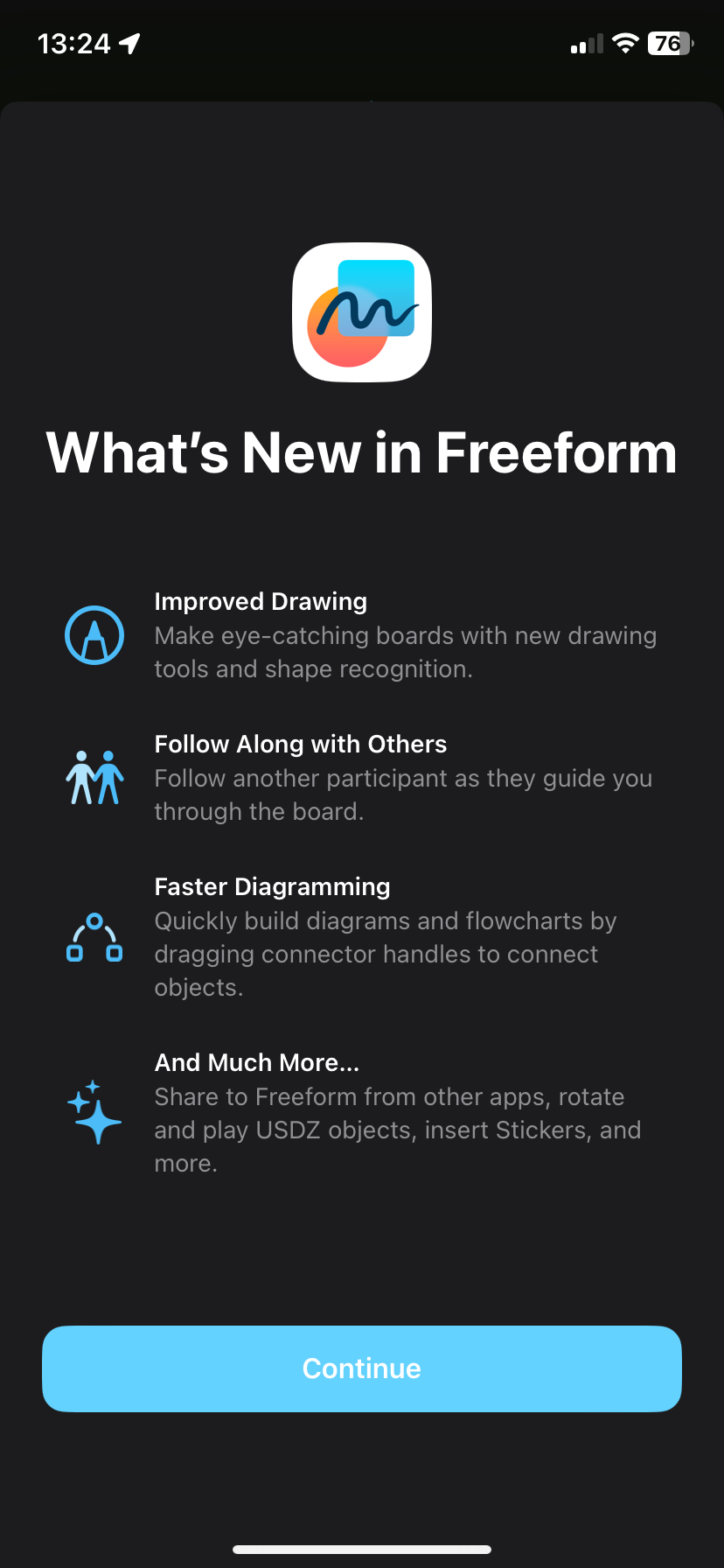 in app messaging apple freeform new feature announcement